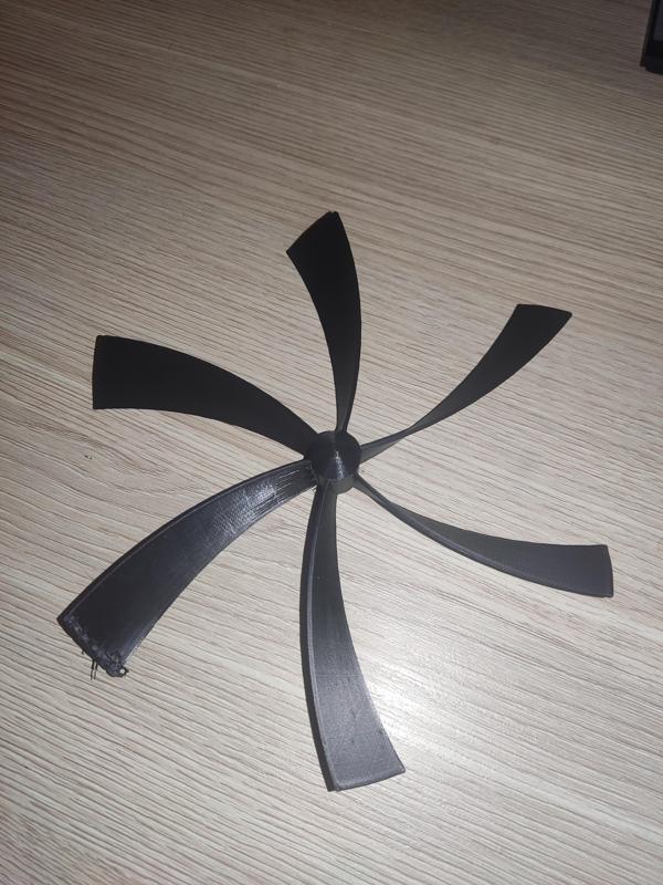 Wind turbine for small motor
