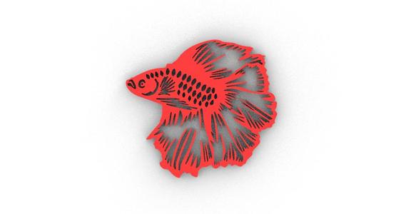BETTA FISH WALL DECORATION