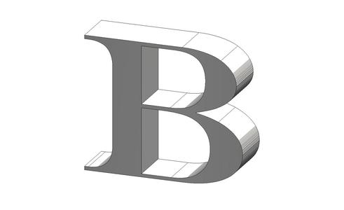 B Engravers MT Font Letter