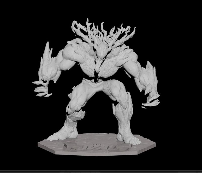SNow Symbiote Venom Marvel Rivals action  Figure for 3d printing