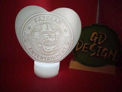 FNAF Five Nights at Freddy's AR Special Delivery Heart Balloon Light