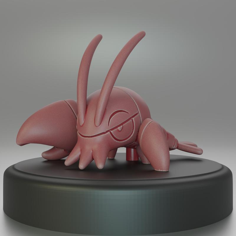 692- Clauncher Pokemon Figure