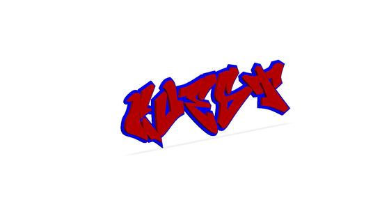 Guest Personalized Graffiti Name Tag