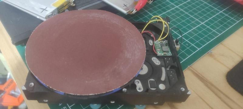 Disc Sander From Old HDD