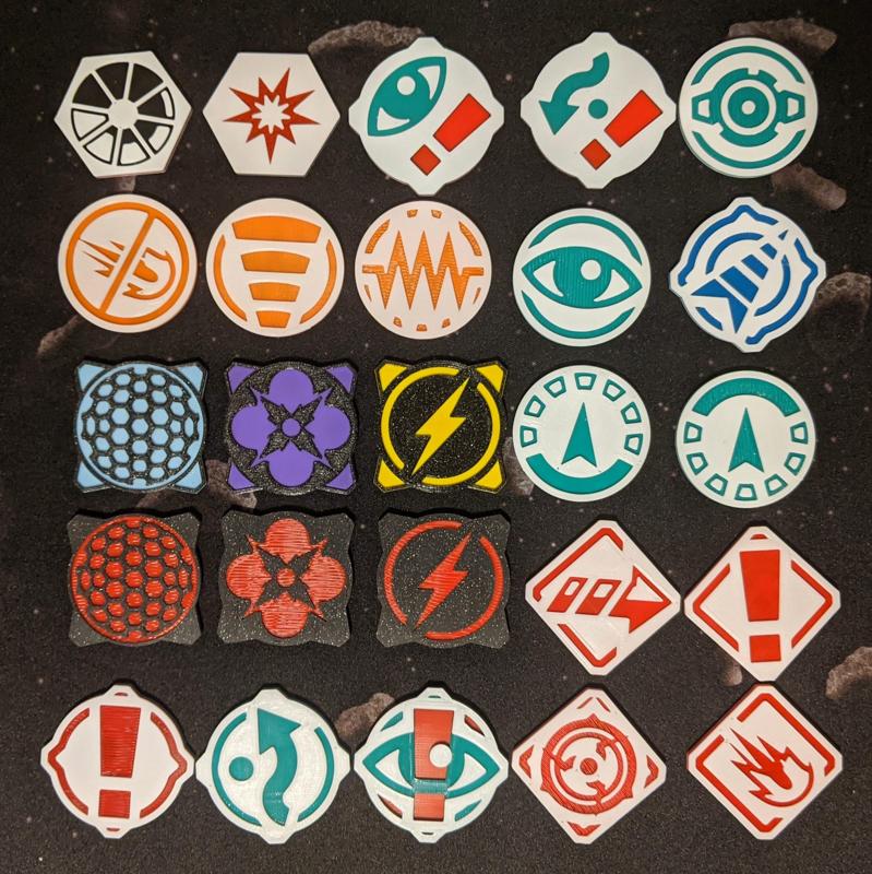 Double-sided Tokens for X-Wing: The Miniatures Game