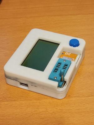 Electronics component tester case
