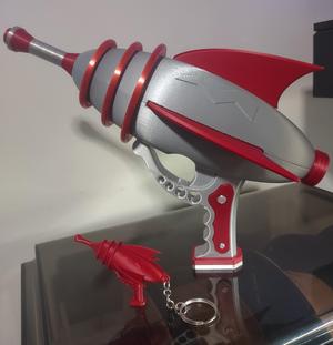 Atomic Era Ray Gun Prop with Bonus Keychain