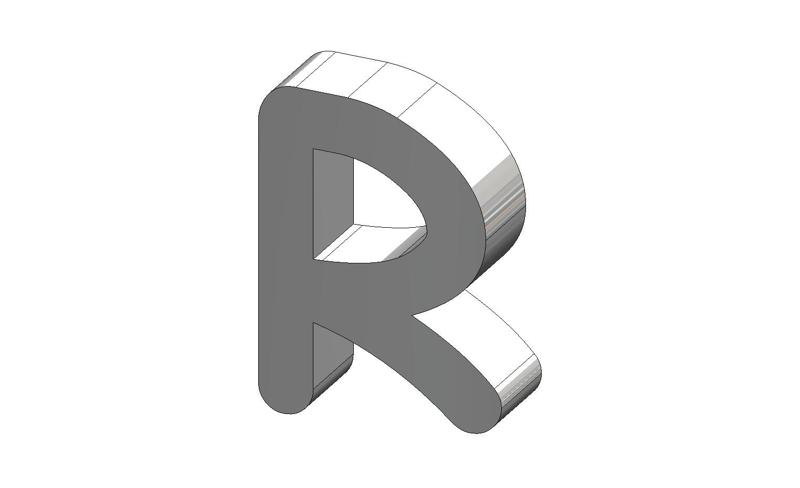 R letter Comic Sans MS Font