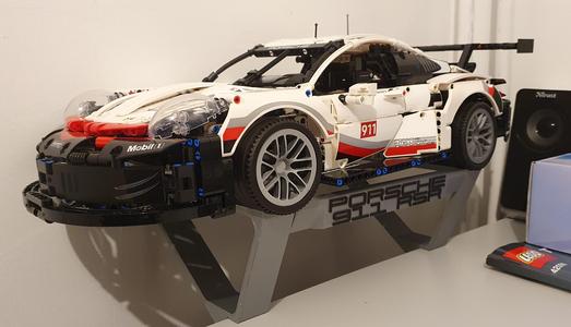 Lego Technic Porsche BBS wheel & stand