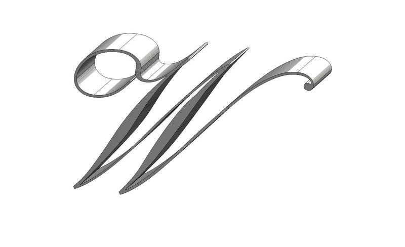 W Letter Palace Script MT Font