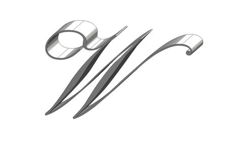 W Letter Palace Script MT Font