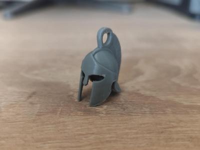 Spartan helmet keychain