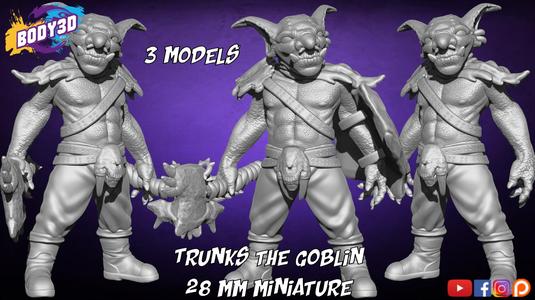 Trunks the Goblin - 3 Models - 28 mm