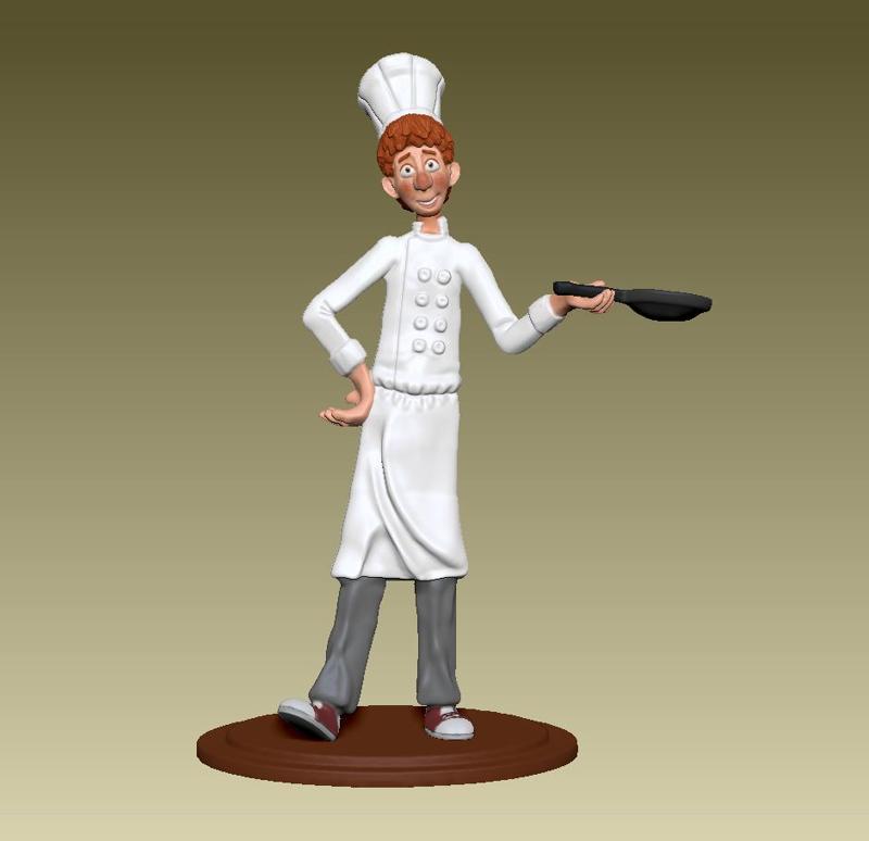 Alfredo Linguini the chef from ratatouille movie