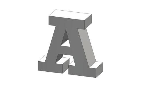 A Letter Rockwell Font Letter