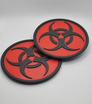 Biohazard Coaster with Holder