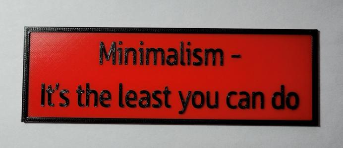 Minimalism
