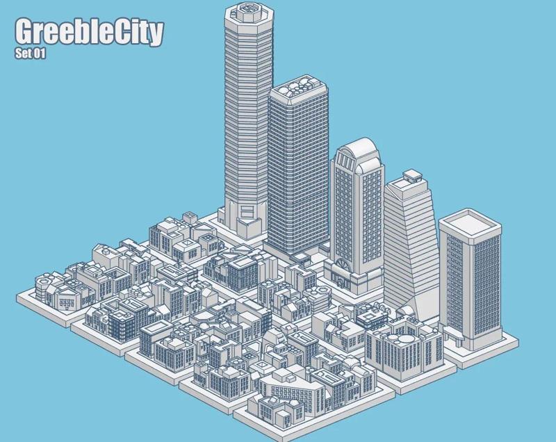 GreebleCity: Set 01