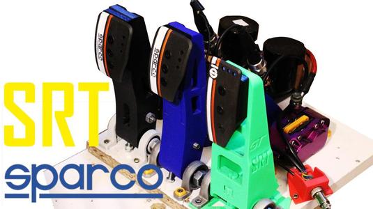 Sparco Settanta pedals adapter for SRT sim racing pedals