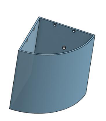 Corner mounted trashcan