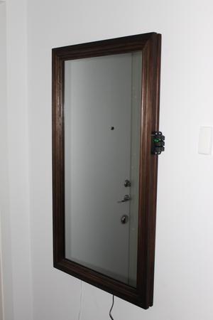 Smart mirror electronics mounts