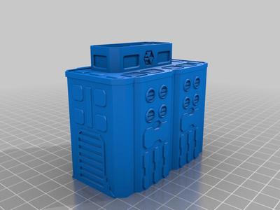 SciFi Building remix 1 - Fusion Power Station - 6mm