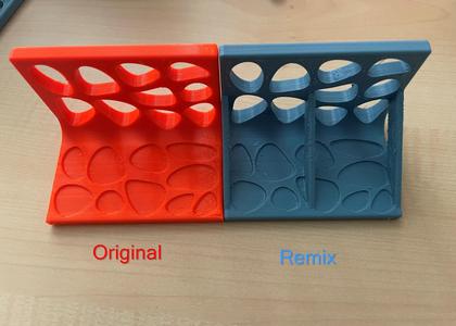 Car trunk fixing element (velcro) with 2-3 ribs remix (source files included)