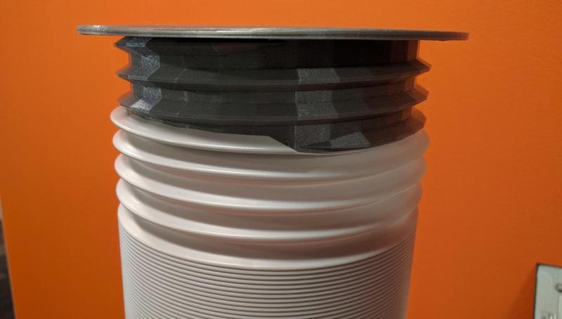 Portable Air Conditioner Accordion Duct Collar for 5" ducts