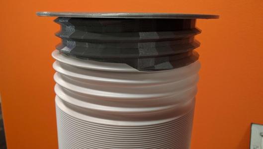 Portable Air Conditioner Accordion Duct Collar for 5" ducts