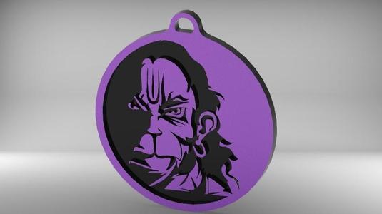 Indian god Hanuman Key chain