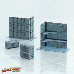 Tournament Terrain – Fractured Concrete Buildings