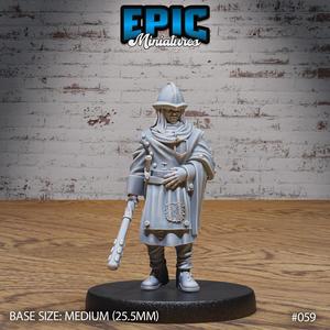 City Guard Female / Human Warrior / Villager / Humanoid Character / Settler / Brave Fighter / Village Guardian / Mysterious Colonist