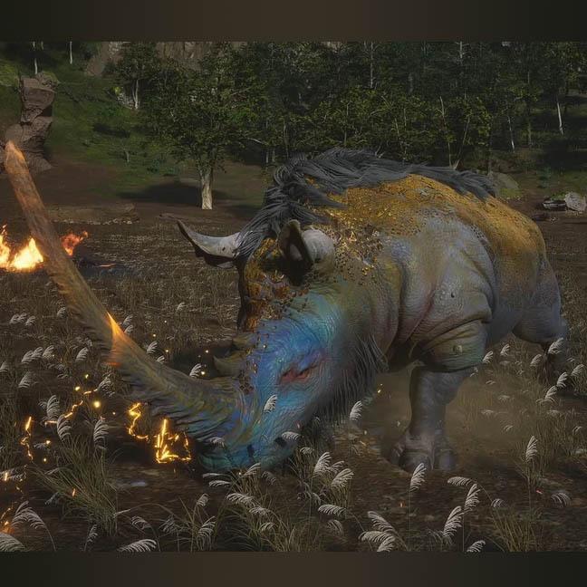 Gold Armored Rhino - Black Myth Wukong