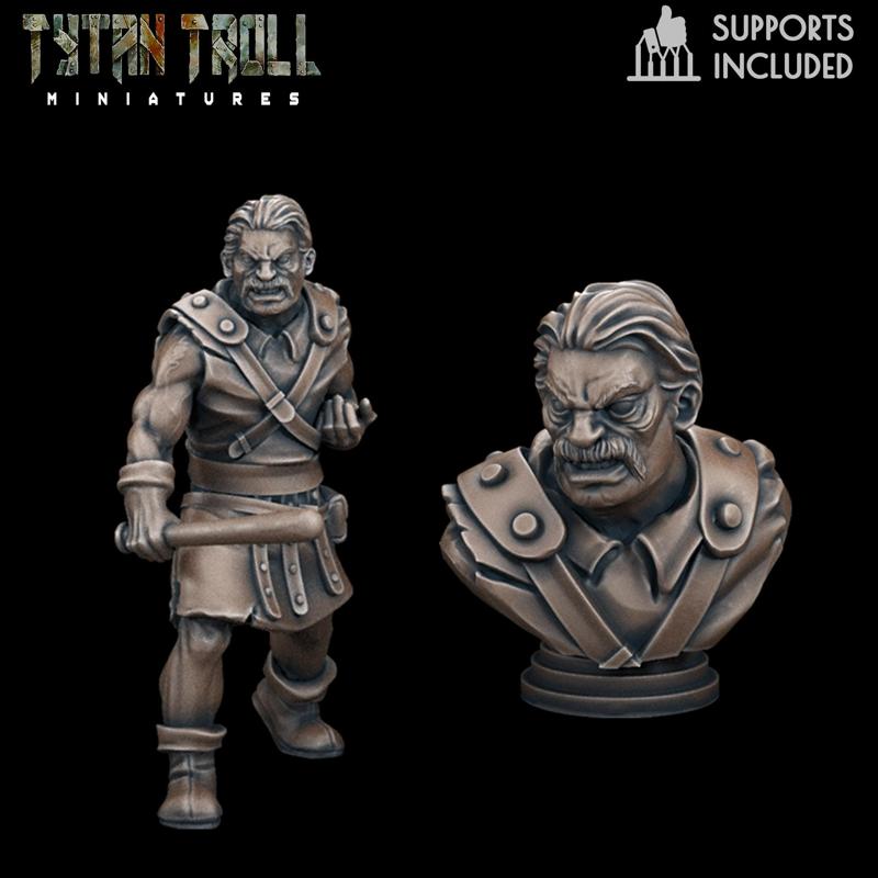 Curse of Strahd - Milosh Mini Bust Combo [Pre-Supported]