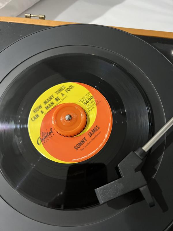 working ribbed edge 45rpm adapter