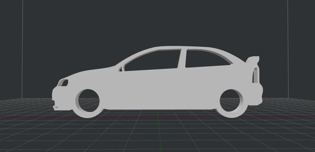 Opel/Vauxhall Astra G OPC Keychain (Side view)
