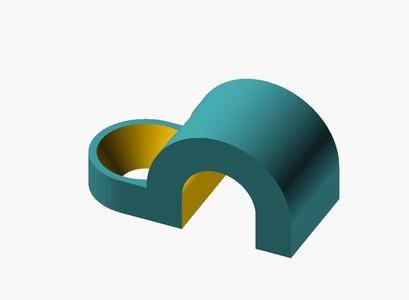 Držák kabelu (Cable Holder) - OpenSCAD parametrizable