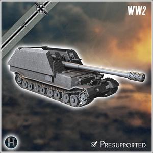 Waffenträger Grille 19 210mm on Tiger VK 45.01 (P) Porsche - Germany Eastern Western Front Normandy Stalingrad Berlin Bulge WWII