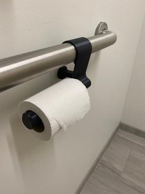 Toilet Paper Holder for Handicap Bar