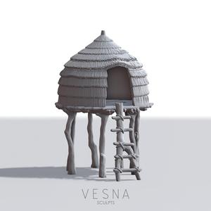 ZULU VILLAGE - WATCHTOWER / STORAGE ON STILT