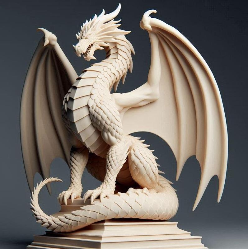 2024 Menacing Fairytale Dragon in Ivory, magic, dragon, serpent, mask, gnome, gorgon, venetian carnival, wild, fox, monster, cat, fair, witch, werewolf, horror, beast, snake, troll, skeleton dance