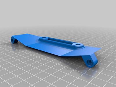 FMS Pitts v1 Replacement Landing Gear - Rear Plate