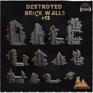 Destroyed brick walls - Basing Bits 2.0