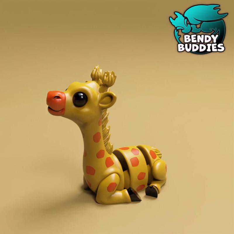 Giraffel / Cute Giraffe Articulated / Print-in-Place African Hoofed Animal / Tall Mammal / Fantasy World Beast