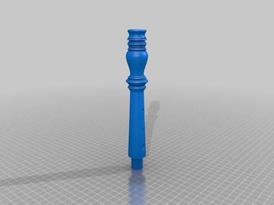 Baroque oboe joined upper and lower joints