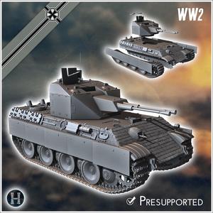 Panzer V Flakpanther 341 Coelian 37 mm - Germany Eastern Western Front Normandy Italy Berlin Bulge WWII
