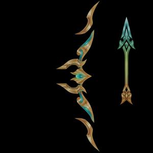League Of Legends Lunar Empress Ashe Bow And Arrow Skin For Cosplay