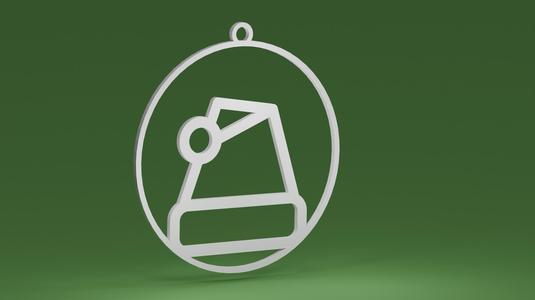 Christmas Hat in a bauble (Christmas tree ornament)