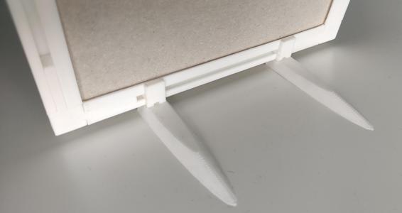 Stand for "infinitely adjustable picture frame"