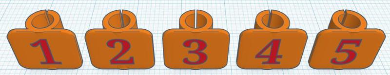 Labels for MMU PTFE tubes